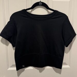 OFFLINE by Aerie Black Crop Top Size XL